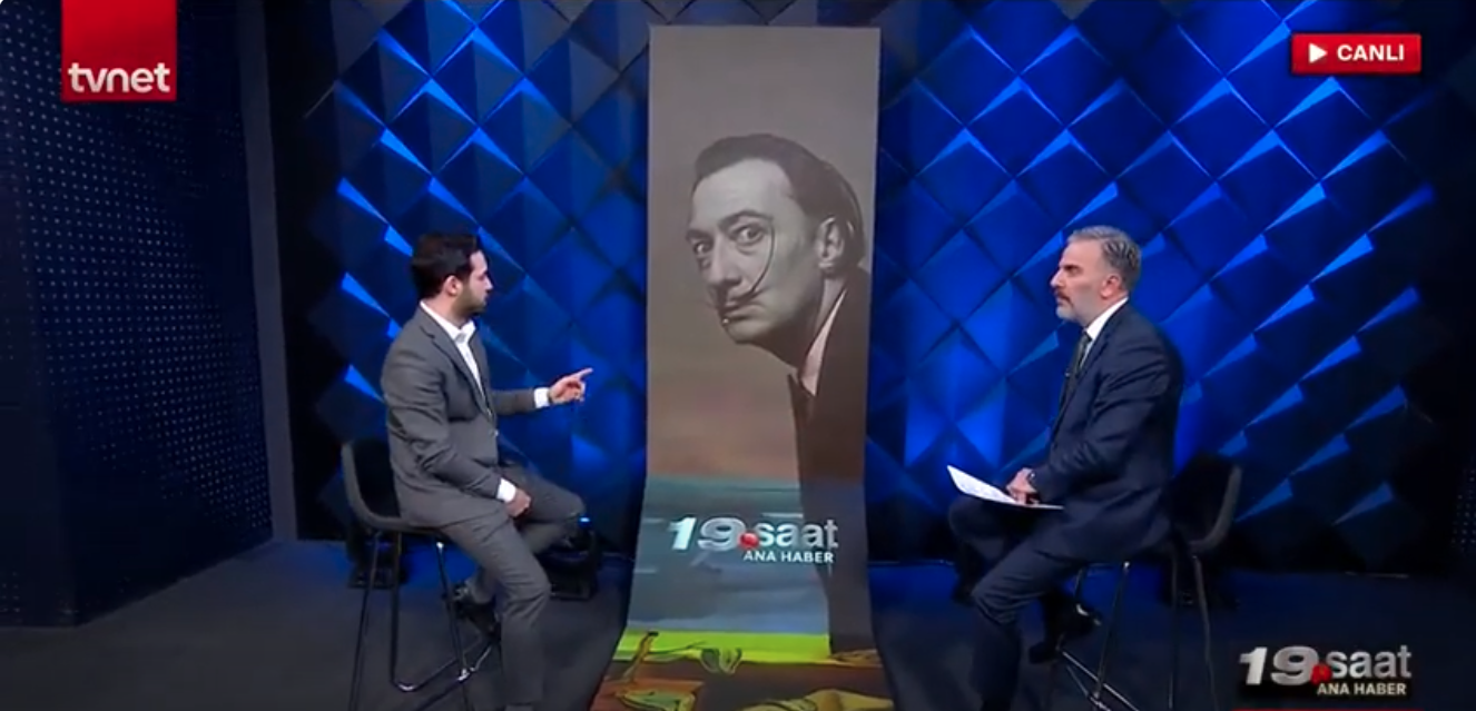 TVNET Ana Haber-Cüneyt Özdemir, M.Fırat Yarar, Salvador Dalí’nin Eseri Belleğin Azmi(Eriyen Saatler)